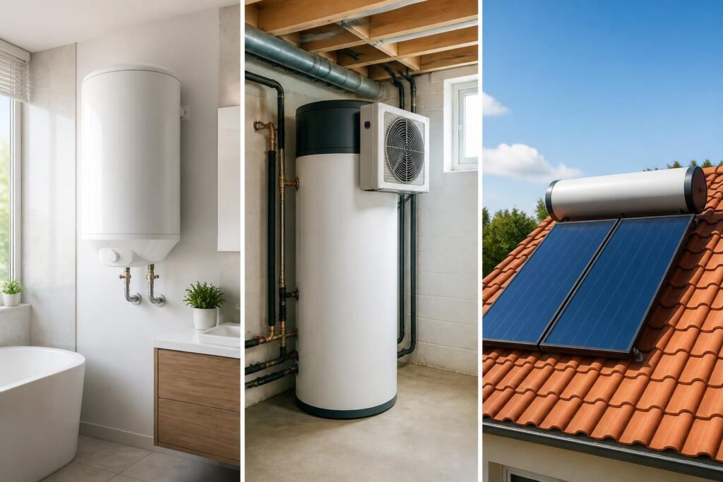 découvrez notre guide complet pour choisir le chauffe-eau adapté à vos besoins : électrique, thermodynamique ou solaire. comparez les avantages, les coûts et les économies d'énergie pour faire le meilleur choix.