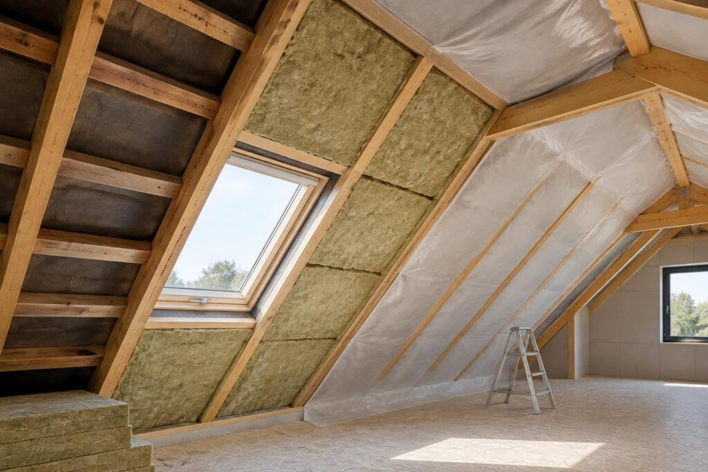 Isolation des combles aménagés : rampants et sous-toiture