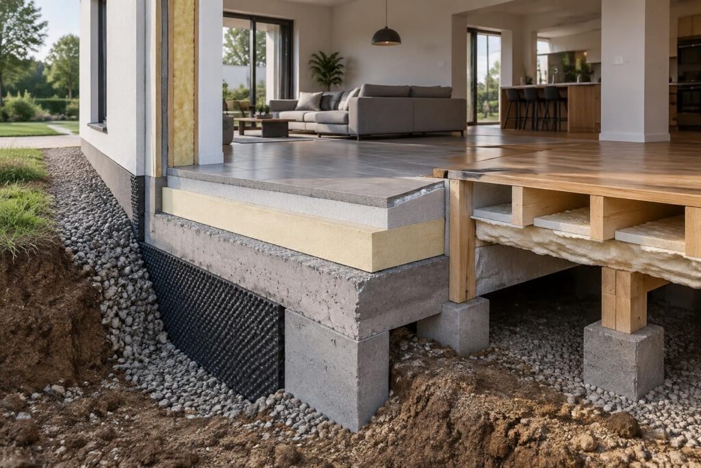 Isolation du sol et du plancher bas : techniques et matériaux