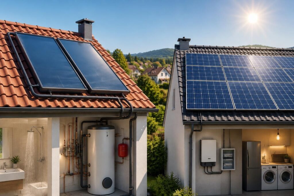 Panneau solaire thermique ou photovoltaïque : quelle différence